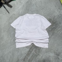 Abercrombie and Fitch Spell Out T-Shirt Mens L White Muscle Fit Distressed Y2K