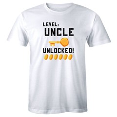 Level Uncle Unlocked Men’s Shirt Surprise Announcement Uncle To Be Gift for Him