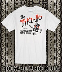 Retro Tiki Art Tee T Shirt Cotton Mug Bar Restaurant Tiki Jo Santa Monica CA