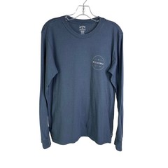 Billabong T-Shirt Mens Small Premium Dark Slate Blue Long Sleeve Surf Beach