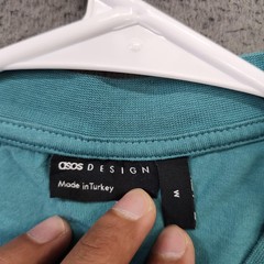 ASOS DESIGN Shirt Mens Medium Green Tennessee Tigers Graphic Tee College Relaxed