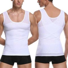 Gynecomastia Compression Vest Shirts Men Tank Top Slimming Body Shaper Underwear