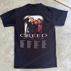 Creed Weathered World Tour 2002-2003 Rock Band Shirt sz Small Screamline Y2K Tee
