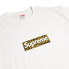 Supreme XXL Shanghai Store Opening Leopard Box Logo Tee White 2024