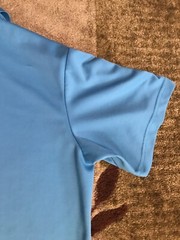 BCG Men’s POLO GOLF Shirt LIGHT AQUA OR TEAL BLUE TRU-WICK Dry Wicking size XL