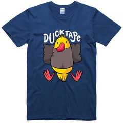 Funny T Shirt Duck Tape Print Regular Fit 100% Cotton Tee