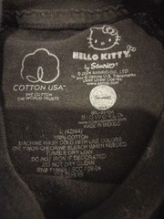 Sanrio Hello Kitty Tokyo Speed BLACK T-Shirt Size Large