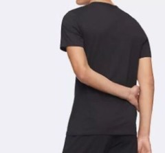 3 CALVIN KLEIN SLIM FIT BLACK WHITE CREWS S M L XL COTTON T-SHIRTS UNDERSHIRTS