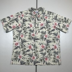 Vintage Reyn Spooner Hawaiian Shirt Quarter Button Up Men’s Size XL Flowers AOP