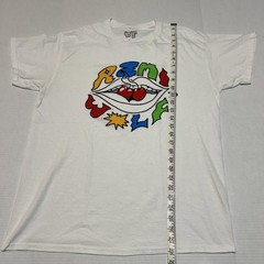 Remi Wolf Cherries White Large Big Ideas Short Sleeve Graphic Tee Pop Art Cream