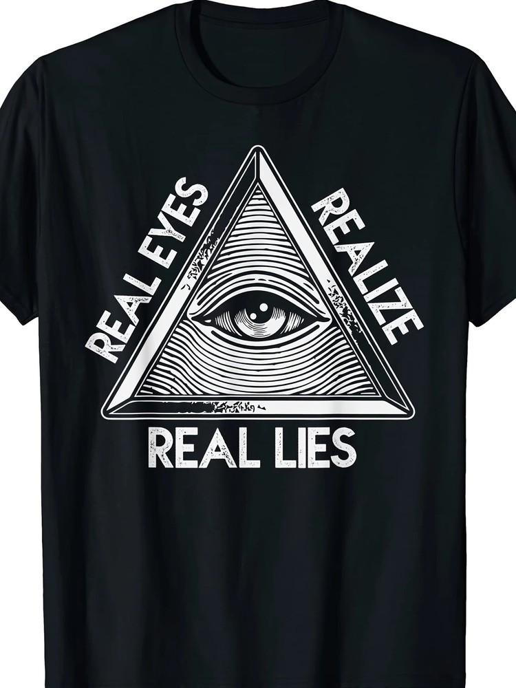 Real Eyes Realize Real Lies Graphic Unisex T-Shirt