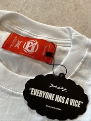 Evil Vice Members Only Men’s Med White Tee. Red Tag Limited Edition.