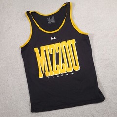 Under Armour Tank Shirt Mens Medium Charged Cotton Ncaa Mizzou Tigers Heatgear