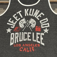 Roots Of Fight Tank Top Mens XL Gray Bruce Lee Martial Arts Sleeveless Shirt C3