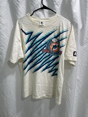 Miami Dolphins Starter NFL football Tee Shirt Shark Tooth Size Large
