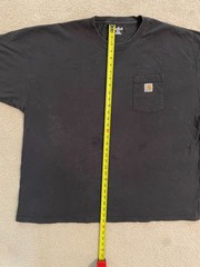 Vintage Y2K Carhartt Pocket Shirt Men 3XL Workwear Utility Distressed K87 Black