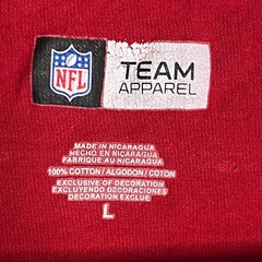 NFL Tampa Bay Buccaneers T Shirt Red Adult Size Large Short Sleeve T Shirt