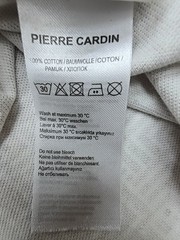 Pierre Cardin Polo Shirt Boys Beige Geometric Size M Regular Condition