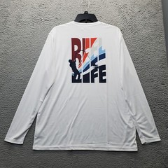 Reel Life T-Shirt Mens Large Multi JAX Beach UV Protection Long Sleeve Crew Neck