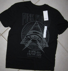 MENS MUSIC SHIRT PINK FLOYD NEW WITH TAGS MENS LARGE CHEST 42 60 COTT 40 POLYESE