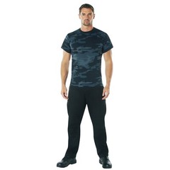 Rothco Midnight Blue Camo Men’s Short Sleeve Tee – Colored Camo T-Shirts