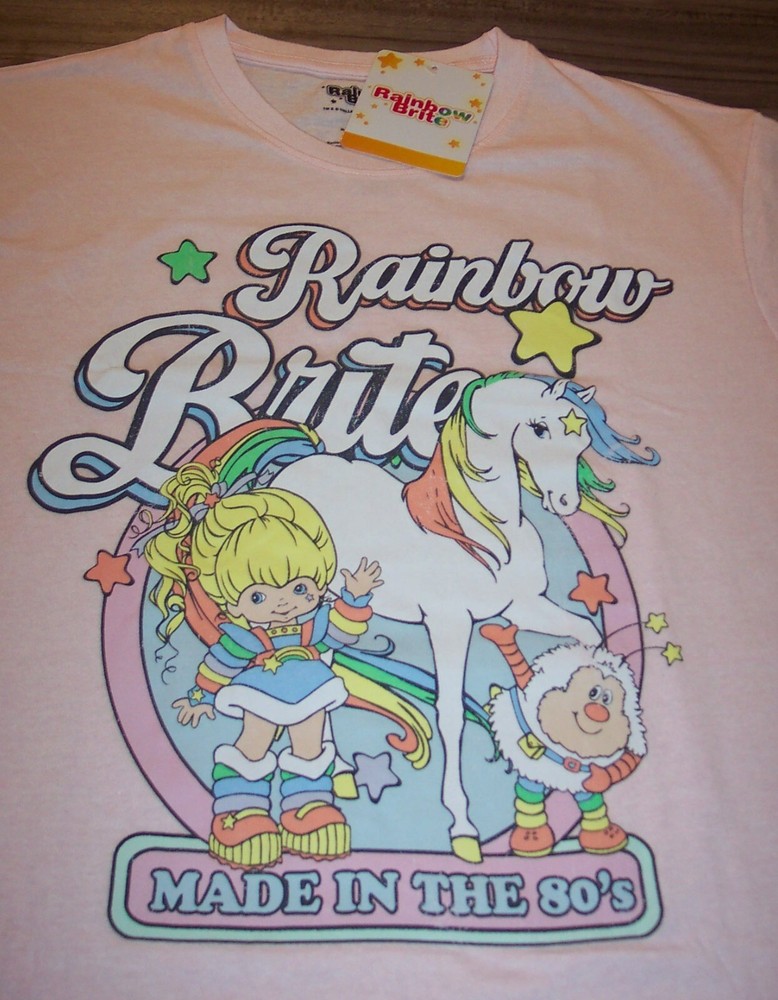 Vintage Style PINK RAINBOW BRITE Starlite T-Shirt MENS SMALL NEW w/ TAG 1980’s