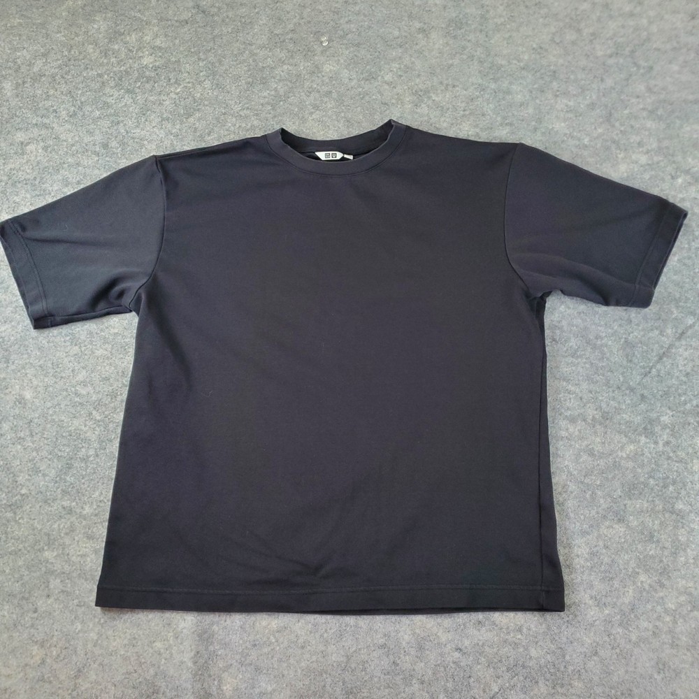 Uniqlo U Shirt Mens Extra Large Black Crew Neck Short Sleeve Stretch Pullover