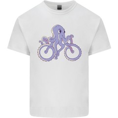 A Cycling Octopus Funny Cyclist Bicycle Mens Light Cotton T-Shirt