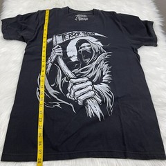 Terror Threads 100% Combed Ringspun Cotton Black T-shirt Men’s Size Medium