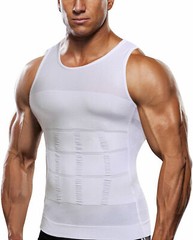Men Slimming Body Shaper Gynecomastia T-shirt Posture Corrector Vest Compression
