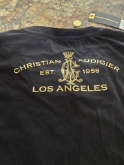 Christian Audigier size XL Embellished Graphic T-shirt Black.