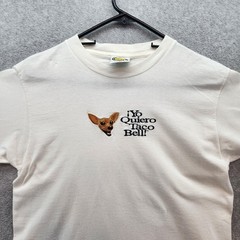 Vintage Taco Bell Shirt Mens XL White Yo Quiero Chihuahua Dog Promo 90s RARE