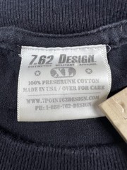 7.62 Design Shirt Mens XL Black United States Navy 1775 Graphic Tee Military USA