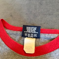 Jansport Wisconsin Badgers Raglan Long Sleeve Shirt Men’s XL Red Gray Vintagee