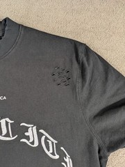 Tenaciti Studios T-Shirt Mens Large Black Ghost Graphic Distressed Streetwear