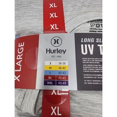Hurley Mens Long Sleeve UV Tee Shirt Gray Poly Blend Athletic Workout Size XL