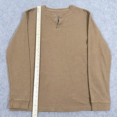 George Long Sleeve Insulating Pullover Shirt Fits Men’s Size XL/XG (46-48) Brown