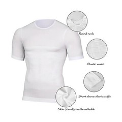 CGTFY Gynecomastia Compress Tank Top Men’s Slim Abs Body Shaper Athletic Vest US