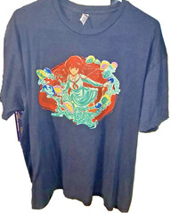 Anime Japanamation Cartoon Female Character Blue Heathered T-shirt SZ L