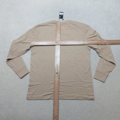Urban Classics Tall Tee Long Sleeve Shirt M Tan Cotton Casual Wear