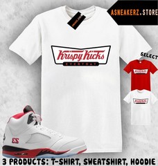 Tee Shirt Matching 5 OG Fire Red 2025 To Match Sneaker Krispy Kicks T-Shirt