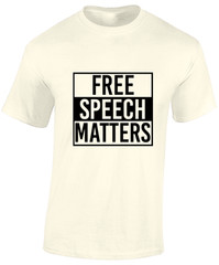 FREE SPEECH MATTERS MENS T SHIRT UK UNITED KINGDOM GOVERNMENT POLITICS TOP