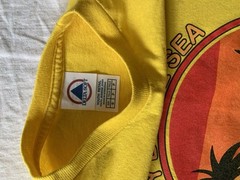 Santa Monica Classic Sunset Youth Small T Shirt yellow, Beach, Tourist Souvenir