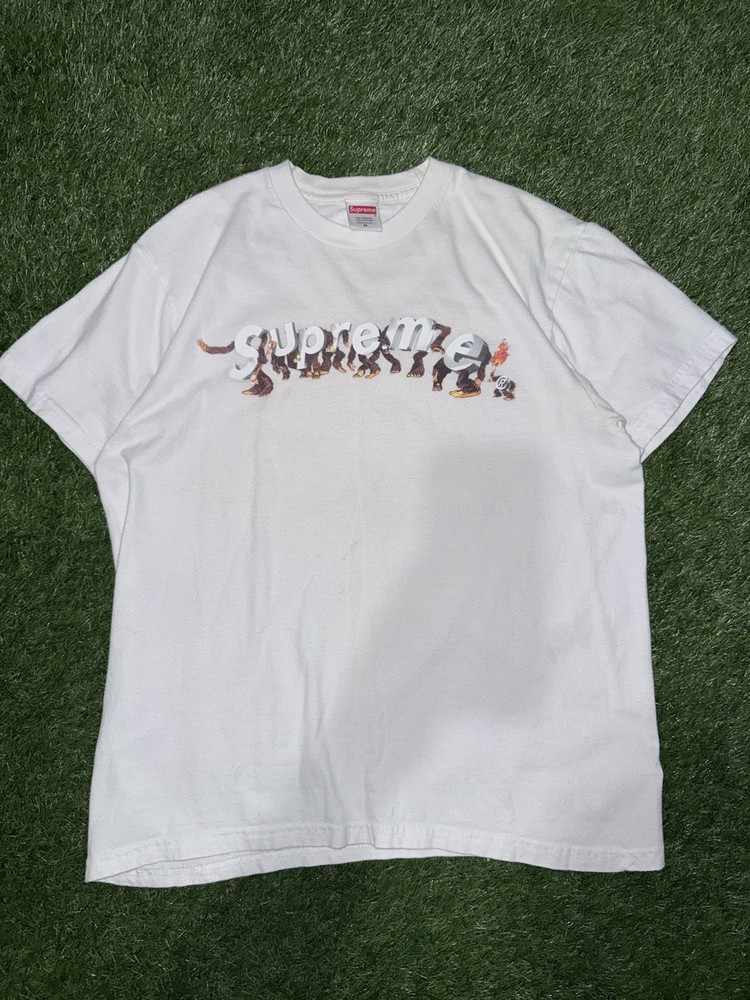 Supreme Apes Tee SS21. Mens Size M White 100% Cotton
