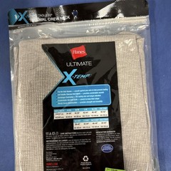 Hanes Ultimate X-Temp Thermal Crew Neck Long Sleeve Tagless Size M, Gray