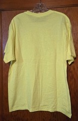 Hanes Ecosmart Short Sleeve T-Shirt Yellow sz Large 5170 LOT of 4