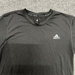 Adidas T-Shirt Mens Size L Black Climalite Athletic Performance Short Sleeve Gym