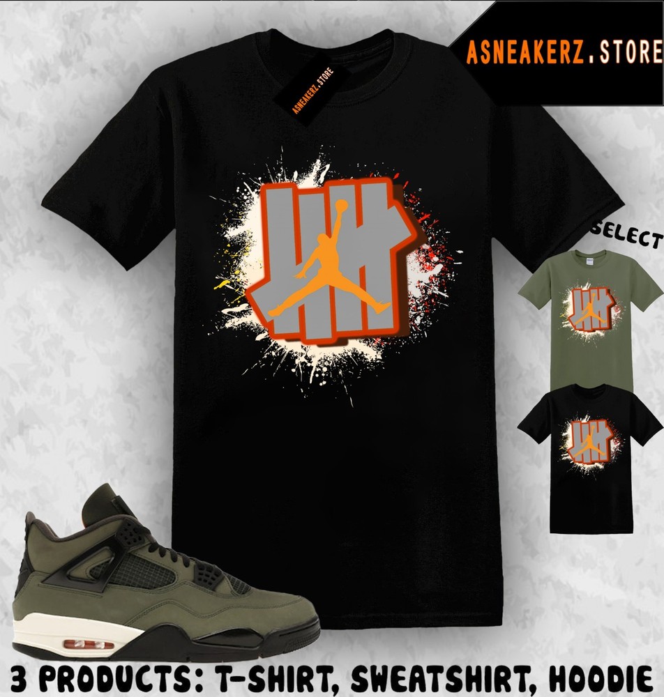Sneakerhead Jumpman Tee Shirt Matching Undefeated x AJ 4 OG 2025 Match Sneaker
