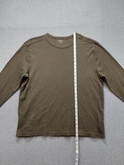 Old Navy Men Shirt XXL Khaki Crew Neck Long Sleeve Pullover Casual Thermal Tee