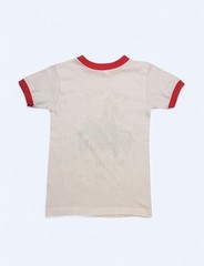 Vintage The Fonz Sit On It Ringer T-Shirt Happy Days 1976 (14×21) White Stains